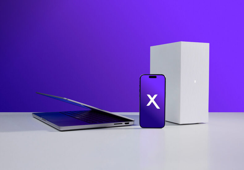 Ilustrasi perangkat gadget modern dengan koneksi Wi-Fi 7 super cepat
